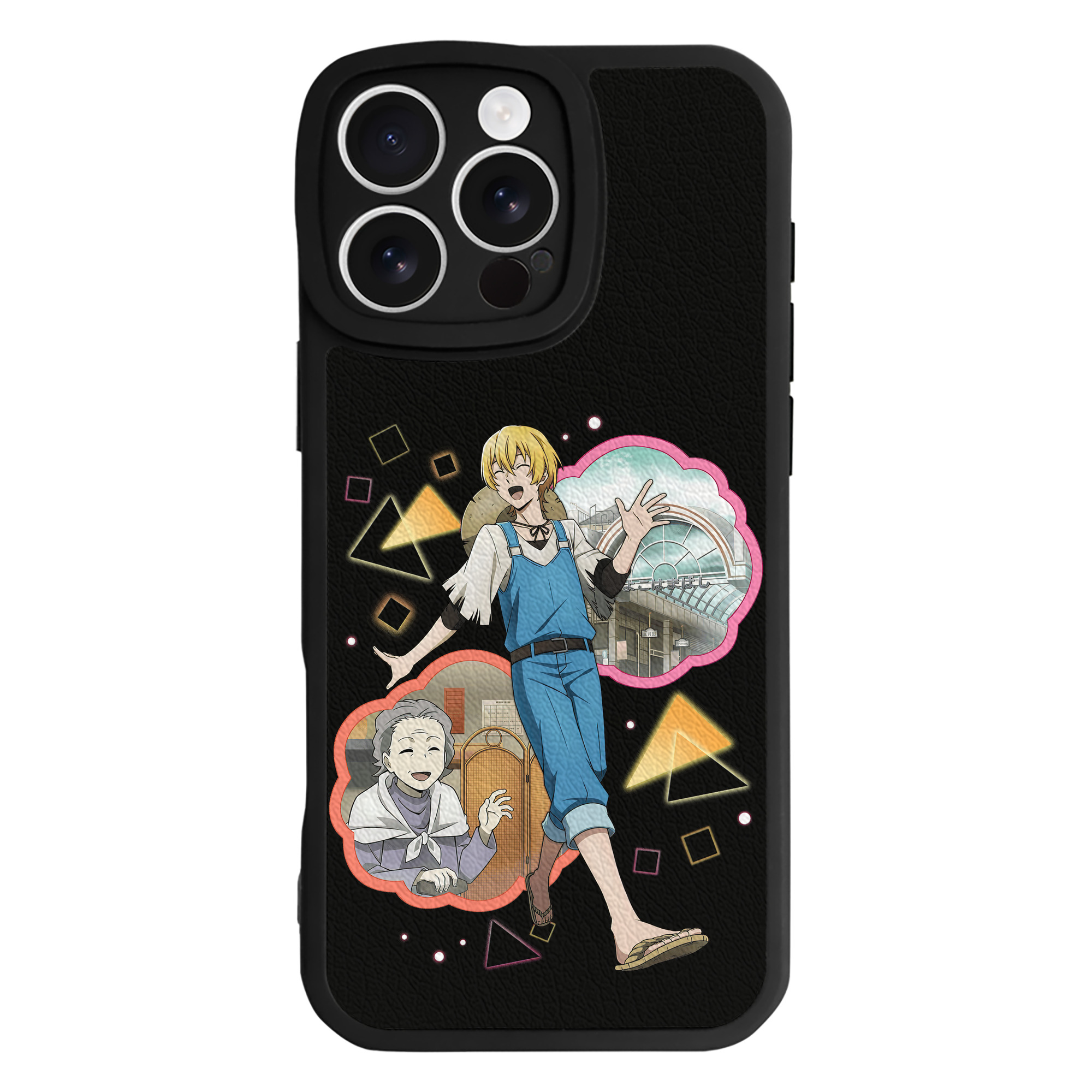 （画像用） 文豪ストレイドッグス Bungo Stray Dogs 【iPhone 16シリーズ対応】シリコンスマホケース（レザー調） 材質：シリコン